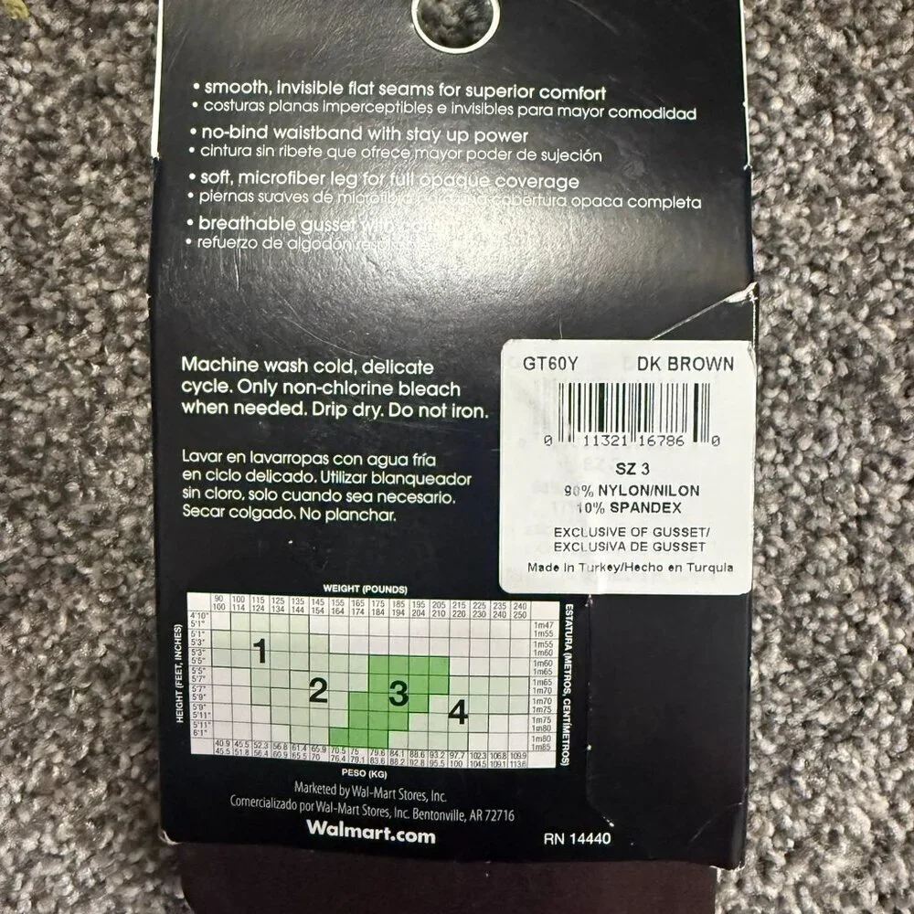 George opaque tights - size 3 - nwt